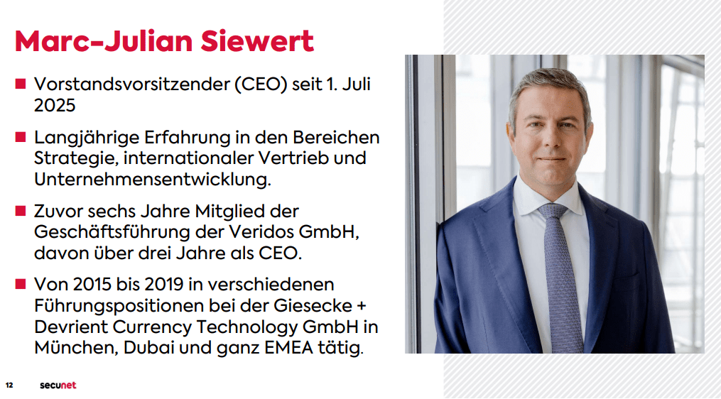 Vorstellung des neuen CEOs von secunet
